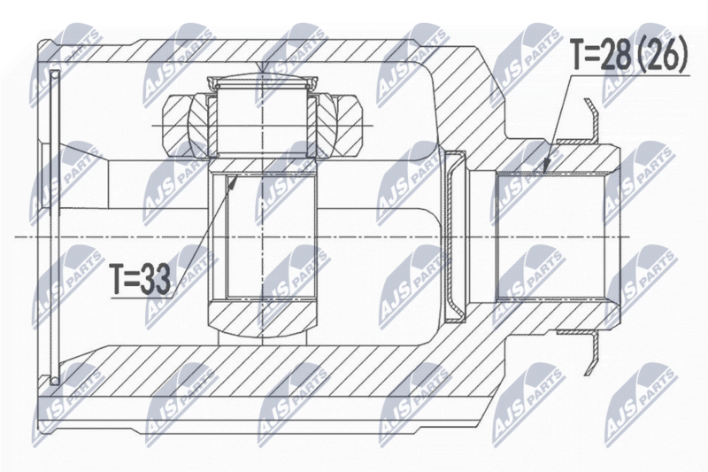 NTY NPW-HY-544 Joint Kit, drive shaft