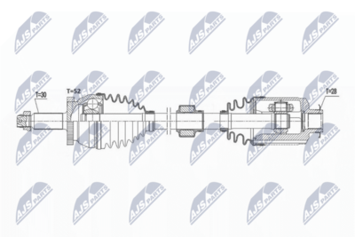 Drive Shaft NTY NPW-HY-573
