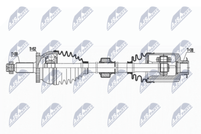 Drive Shaft NTY NPW-HY-575