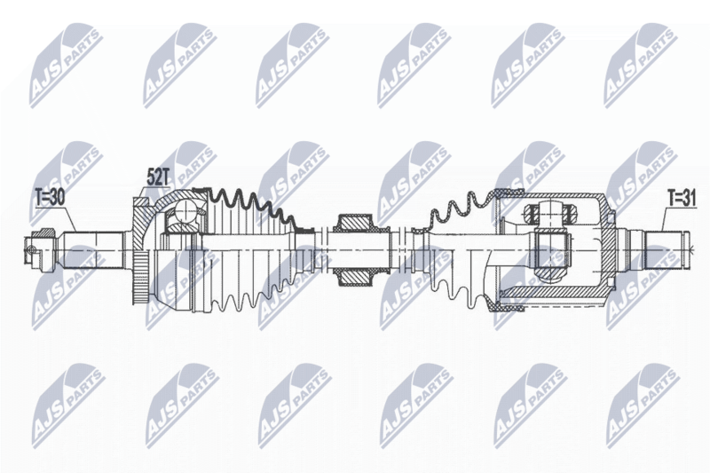 NTY NPW-HY-581 Drive Shaft