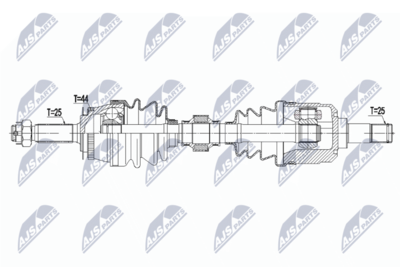 Drive Shaft NTY NPW-HY-591