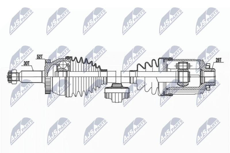 NTY NPW-HY-599 Drive Shaft
