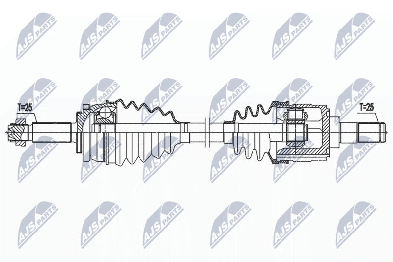 NTY NPW-HY-618 Drive Shaft
