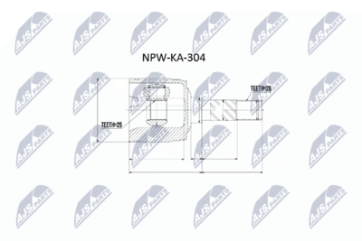 Joint Kit, drive shaft NTY NPW-KA-304