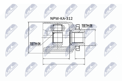Joint Kit, drive shaft NTY NPW-KA-312