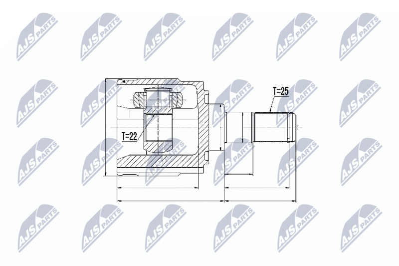 NTY NPW-KA-314 Joint Kit, drive shaft