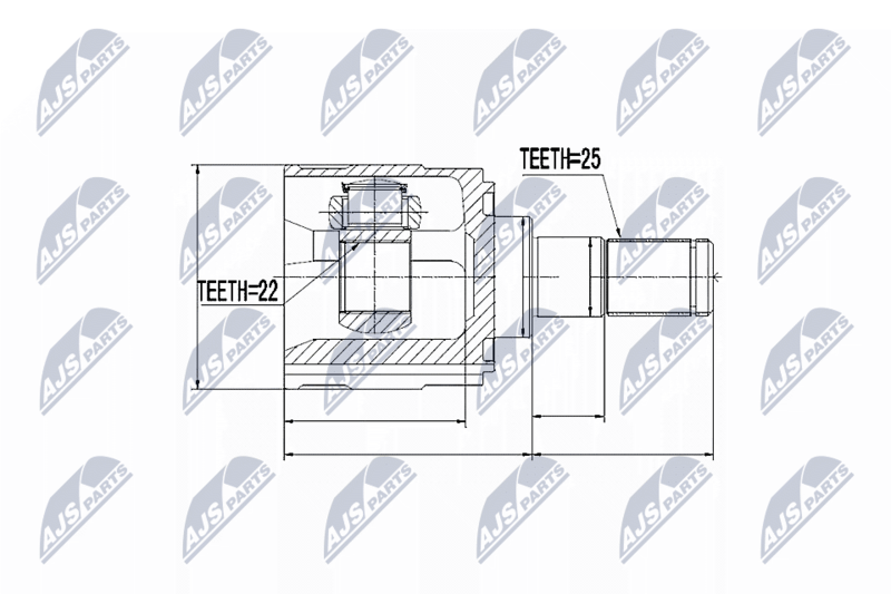 NTY NPW-KA-318 Joint Kit, drive shaft