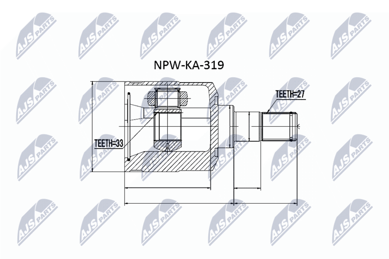 NTY NPW-KA-319 Joint Kit, drive shaft