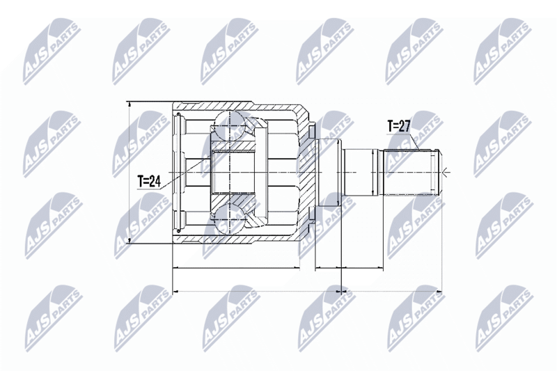 NTY NPW-KA-328 Joint Kit, drive shaft