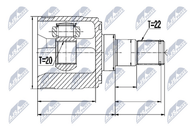 Joint Kit, drive shaft NTY NPW-KA-329