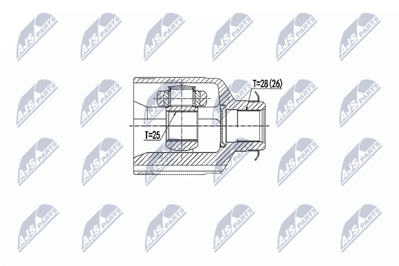 NTY NPW-KA-341 Joint Kit, drive shaft