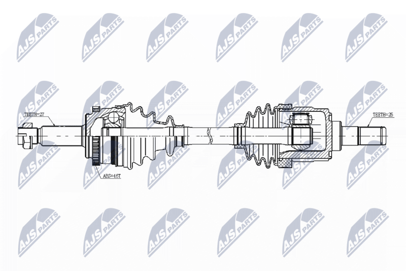 NTY NPW-KA-343 Drive Shaft