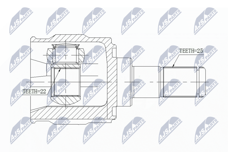 NTY NPW-KA-347 Joint Kit, drive shaft