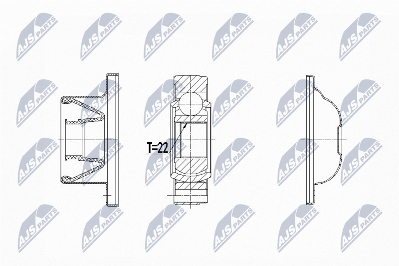NTY NPW-LR-020 Joint Kit, drive shaft