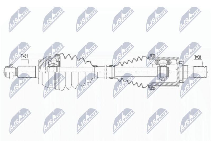 NTY NPW-LR-021 Drive Shaft