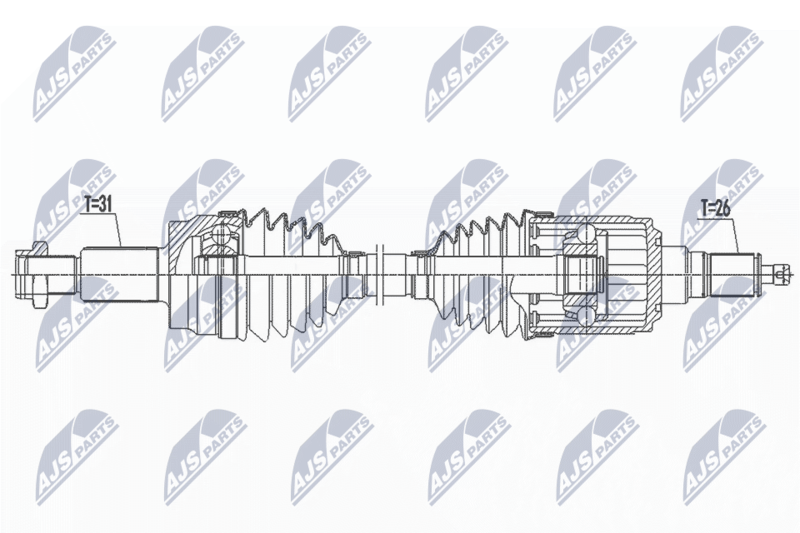 NTY NPW-LR-027 Drive Shaft