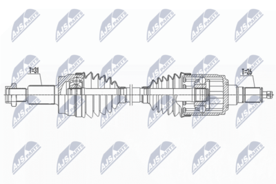 Drive Shaft NTY NPW-LR-027