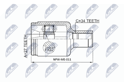 Joint Kit, drive shaft NTY NPW-ME-011