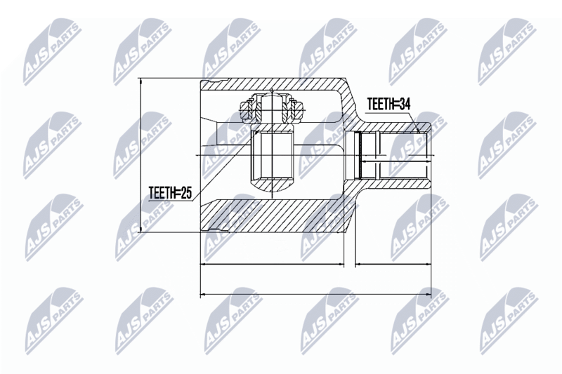 NTY NPW-ME-033 Joint Kit, drive shaft