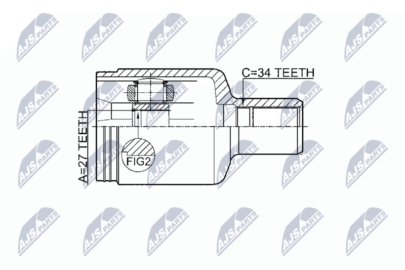 NTY NPW-ME-044 Joint Kit, drive shaft