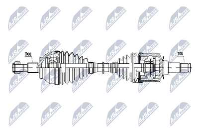 Drive Shaft NTY NPW-ME-055