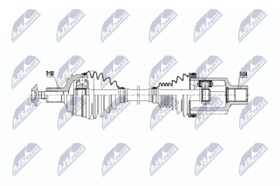 Drive Shaft NTY NPW-ME-070