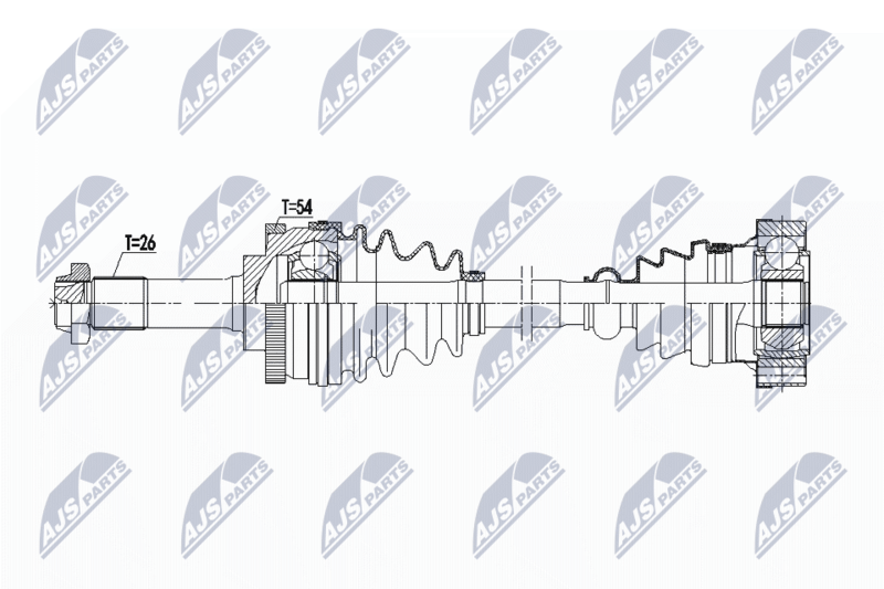 NTY NPW-ME-100 Drive Shaft