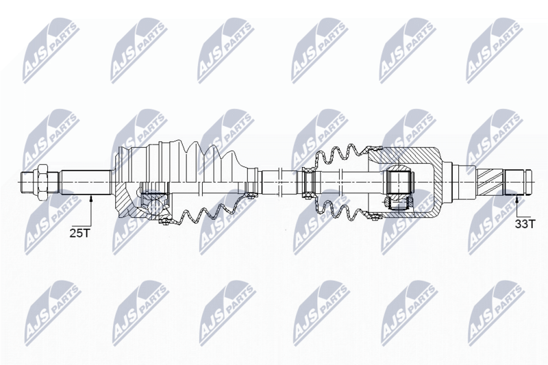 NTY NPW-ME-124 Drive Shaft