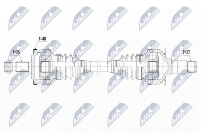 Drive Shaft NTY NPW-ME-140