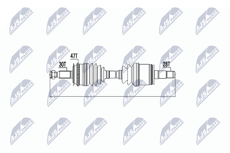 NTY NPW-MS-000 Drive Shaft