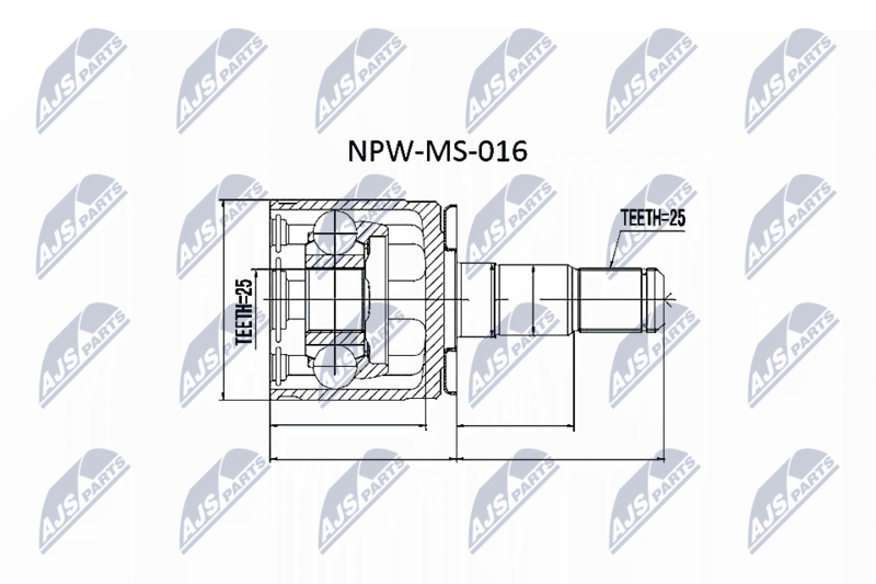NTY NPW-MS-016 Joint Kit, drive shaft