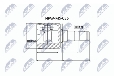 Joint Kit, drive shaft NTY NPW-MS-025