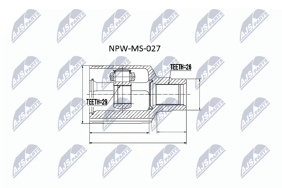 Joint Kit, drive shaft NTY NPW-MS-027
