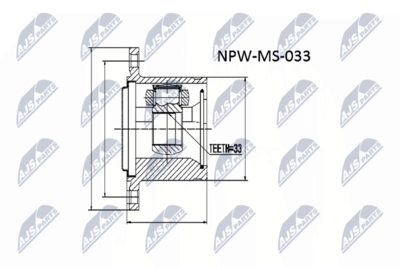 Joint Kit, drive shaft NTY NPW-MS-033