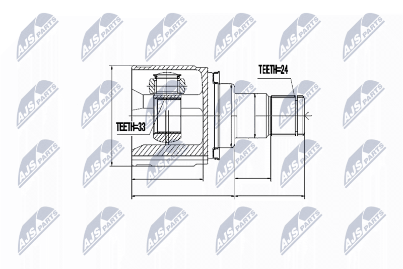NTY NPW-MS-037 Joint Kit, drive shaft