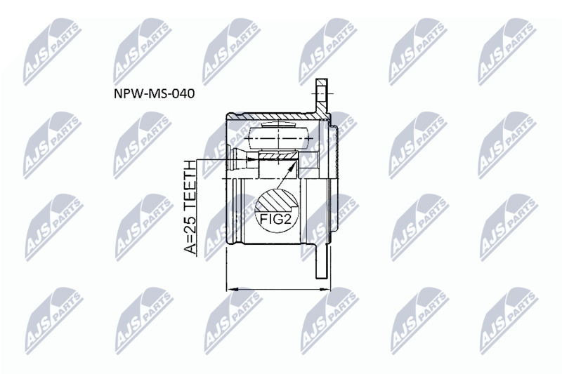 NTY NPW-MS-040 Joint Kit, drive shaft