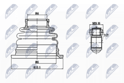 Joint Kit, drive shaft NTY NPW-MS-041