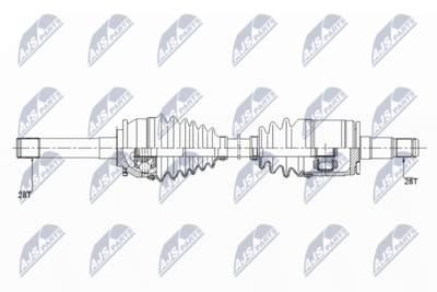 Drive Shaft NTY NPW-MS-059