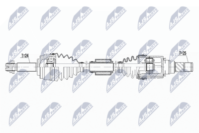 Drive Shaft NTY NPW-MS-065