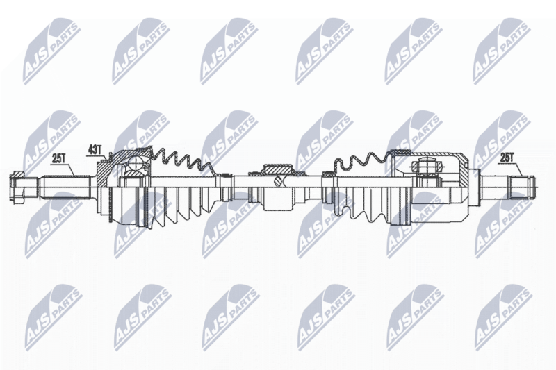NTY NPW-MS-071 Drive Shaft