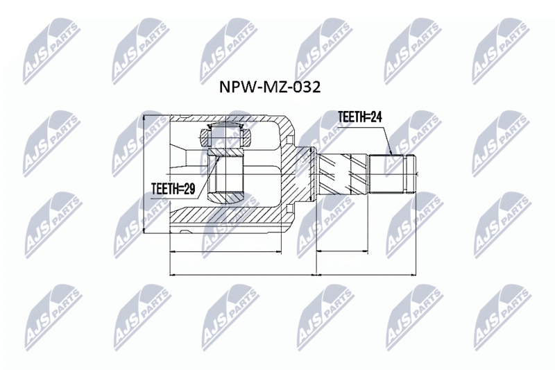 NTY NPW-MZ-032 Joint Kit, drive shaft