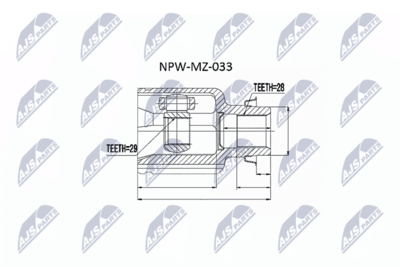 Joint Kit, drive shaft NTY NPW-MZ-033