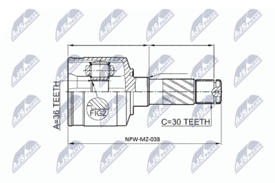 Joint Kit, drive shaft NTY NPW-MZ-038