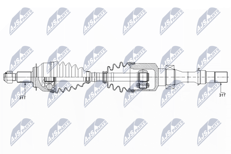 NTY NPW-MZ-041 Drive Shaft