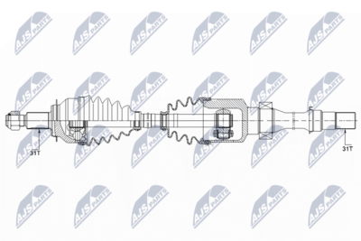 Drive Shaft NTY NPW-MZ-041