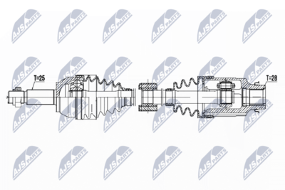 Drive Shaft NTY NPW-MZ-050