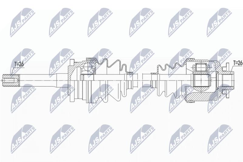 NTY NPW-MZ-068 Drive Shaft