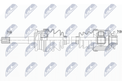 Drive Shaft NTY NPW-MZ-068