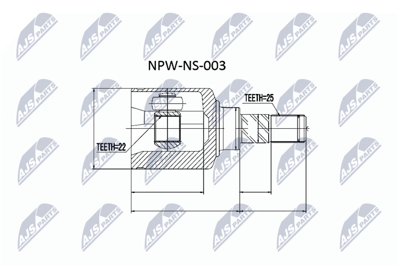 NTY NPW-NS-003 Joint Kit, drive shaft