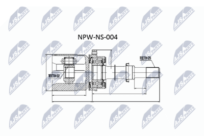 Joint Kit, drive shaft NTY NPW-NS-004